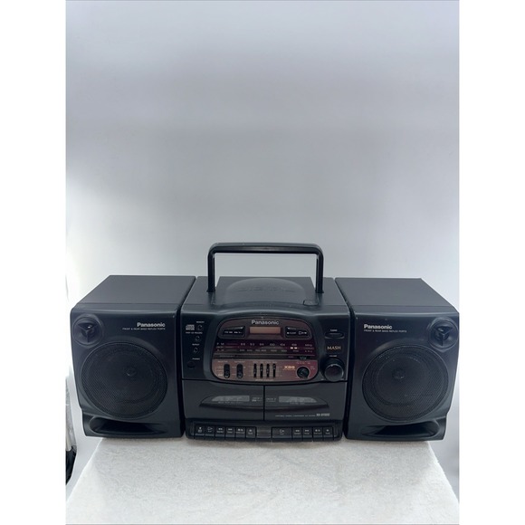 Panasonic Other - Panasonic RX-DT600 ~ BoomBox AM/FM Radio CD / Dual Tape - Detach Speakers  Works